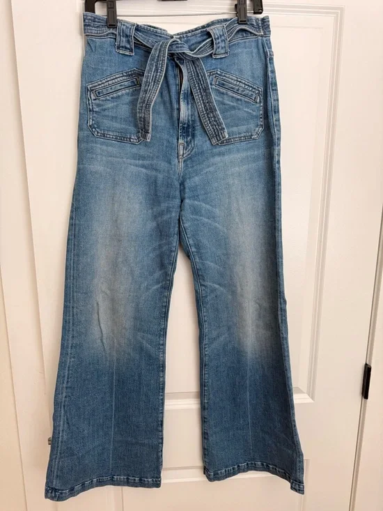 MOTHER Light Blue Wide-Leg Jeans - Picture 5 of 6